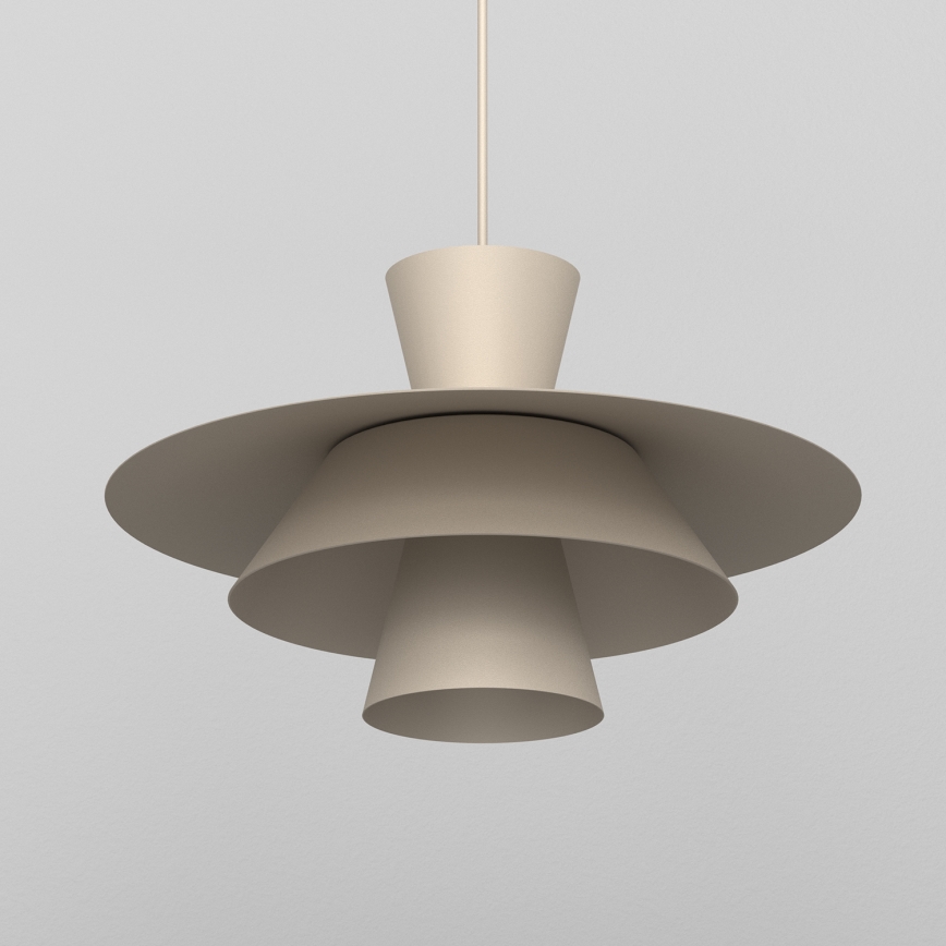 Taklampa på vajer PLATO 1xE27/15W/230V beige
