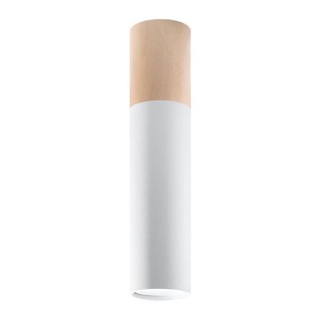 Taklampa PABLO 1xGU10/40W/230V vit/bok