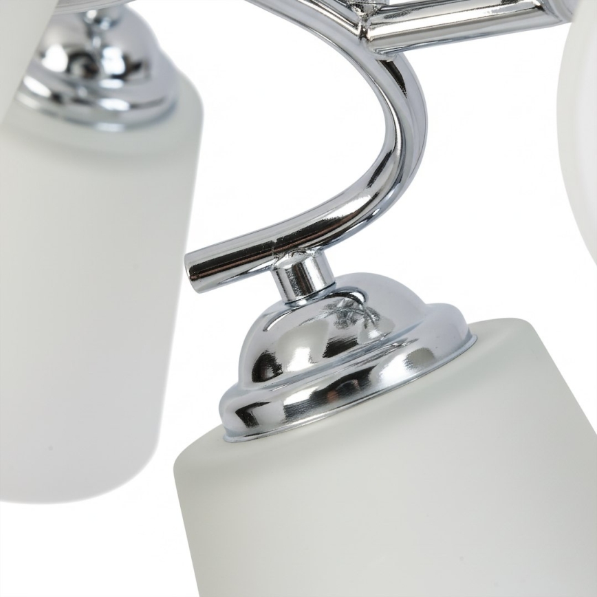 Taklampa PAFOS 5xE27/15W/230V blank krom