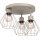 Taklampa PARKLA 3xE27/15W/230V beige
