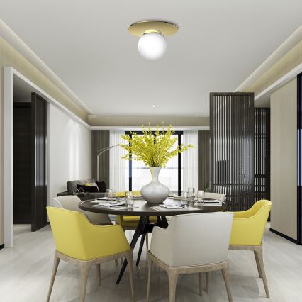 Taklampa  PLATO 1xE14/40W/230V d. 19 cm