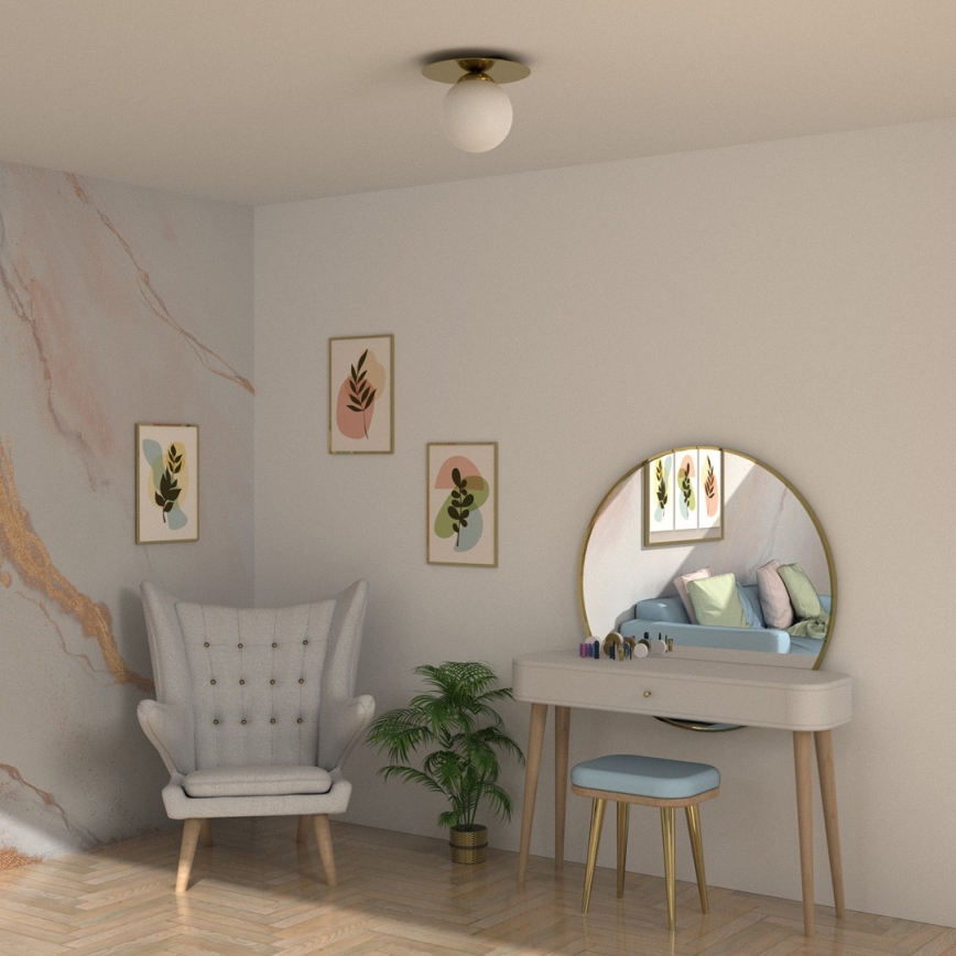 Taklampa  PLATO 1xE14/40W/230V d. 19 cm