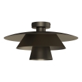 Taklampa PLATO 1xE27/15W/230V Ø 32 cm antracit