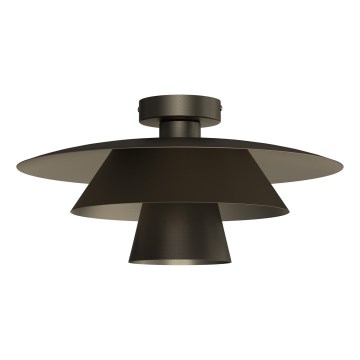 Taklampa PLATO 1xE27/15W/230V Ø 32 cm antracit