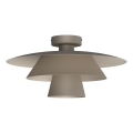 Taklampa PLATO 1xE27/15W/230V Ø 32 cm beige