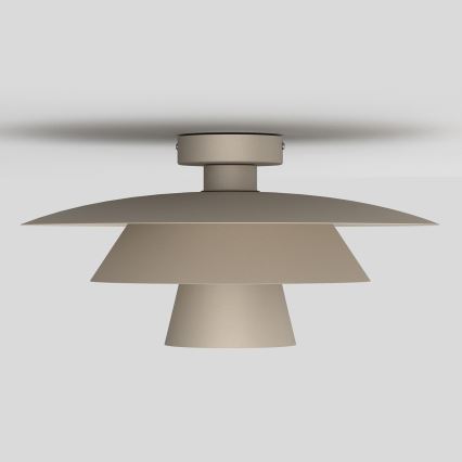 Taklampa PLATO 1xE27/15W/230V Ø 32 cm beige