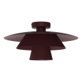 Taklampa PLATO 1xE27/15W/230V Ø 32 cm bordeaux