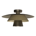 Taklampa PLATO 1xE27/15W/230V Ø 32 cm, brons