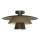 Taklampa PLATO 1xE27/15W/230V Ø 32 cm, brons