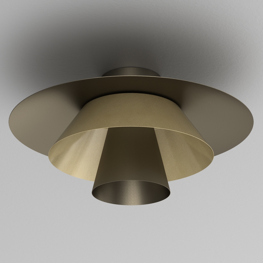 Taklampa PLATO 1xE27/15W/230V Ø 32 cm, brons