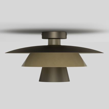 Taklampa PLATO 1xE27/15W/230V Ø 32 cm, brons