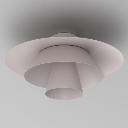 Taklampa PLATO 1xE27/15W/230V Ø 32 cm krämfärgad