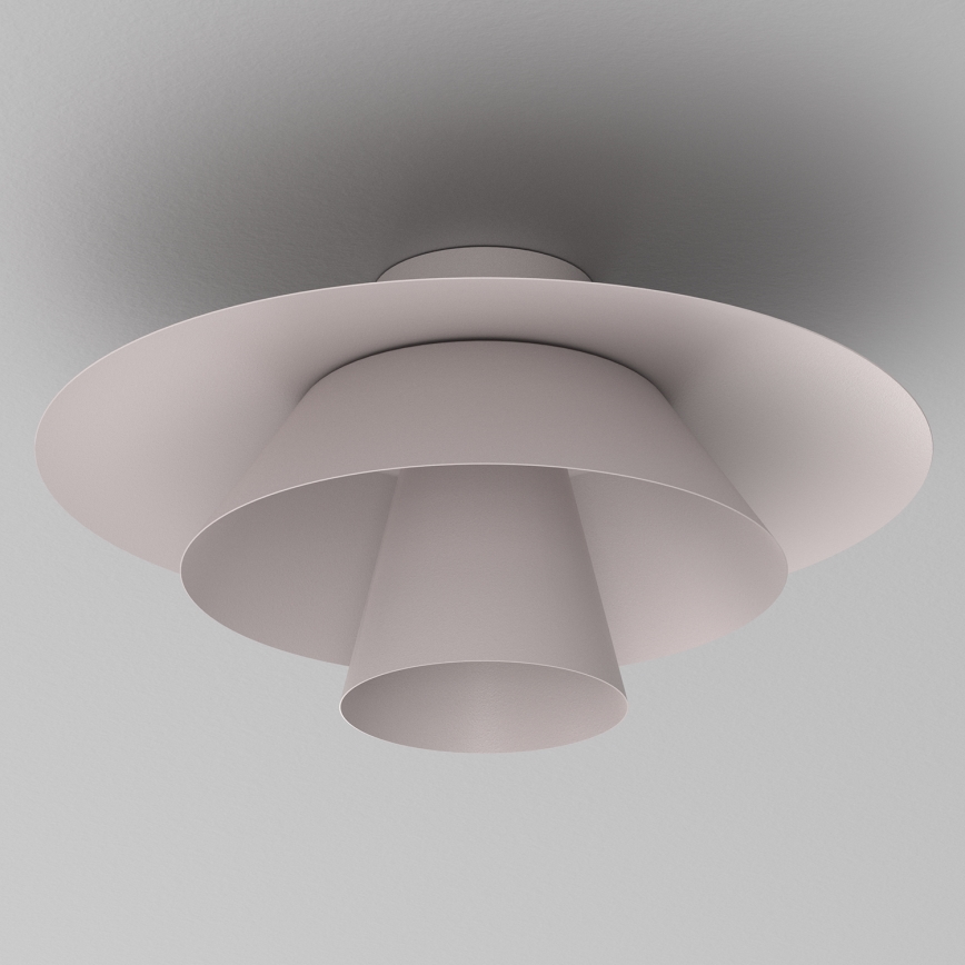 Taklampa PLATO 1xE27/15W/230V Ø 32 cm krämfärgad
