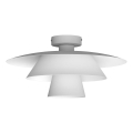 Taklampa PLATO 1xE27/15W/230V Ø 32 cm vit