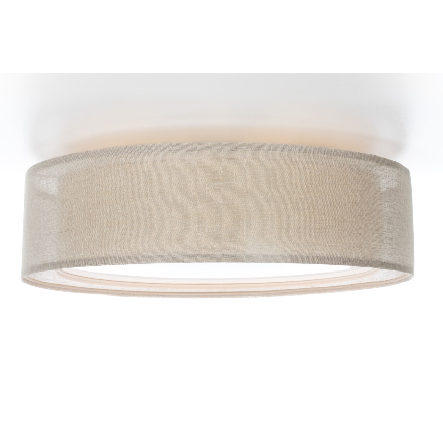 Taklampa PURO 2xE27/40W/230V Ø 50 cm beige