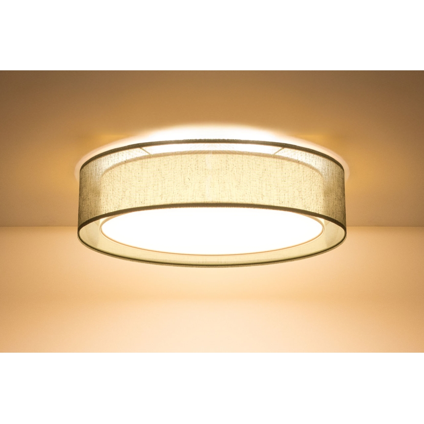Taklampa PURO 2xE27/40W/230V Ø 50 cm grön