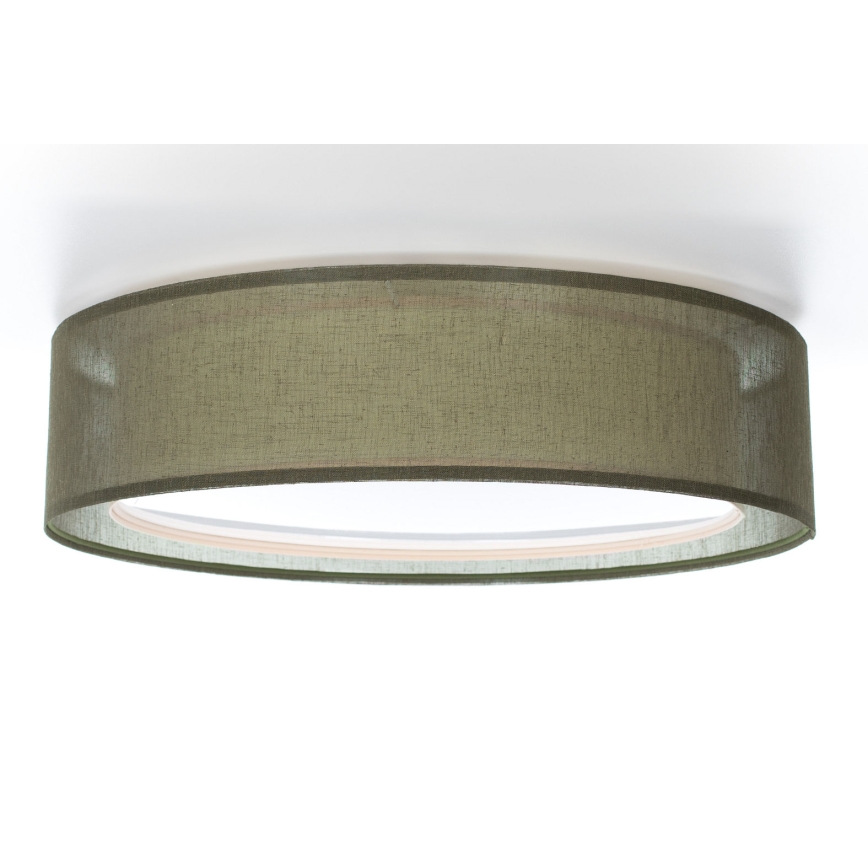 Taklampa PURO 2xE27/40W/230V Ø 50 cm grön