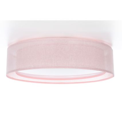 Taklampa PURO 2xE27/40W/230V Ø 50 cm rosa