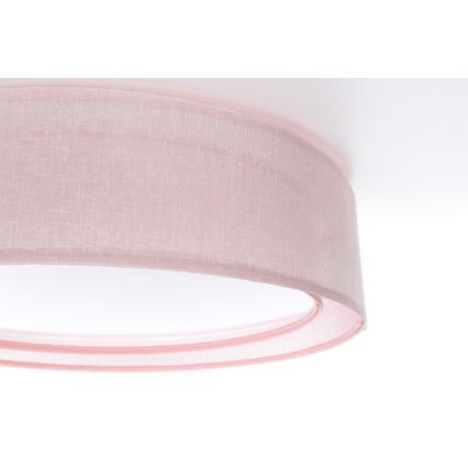 Taklampa PURO 2xE27/40W/230V Ø 50 cm rosa