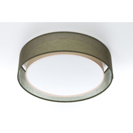 Taklampa PURO 2xE27/40W/230V Ø 60 cm grön