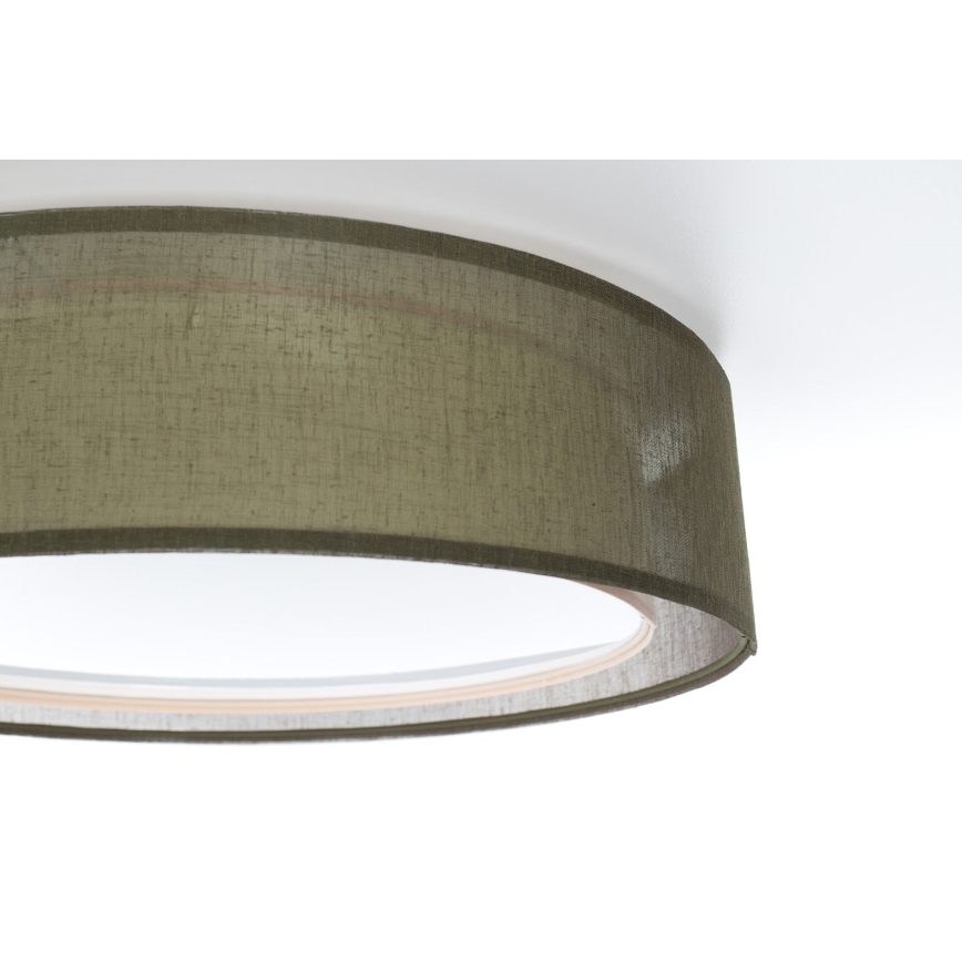 Taklampa PURO 2xE27/40W/230V Ø 60 cm grön