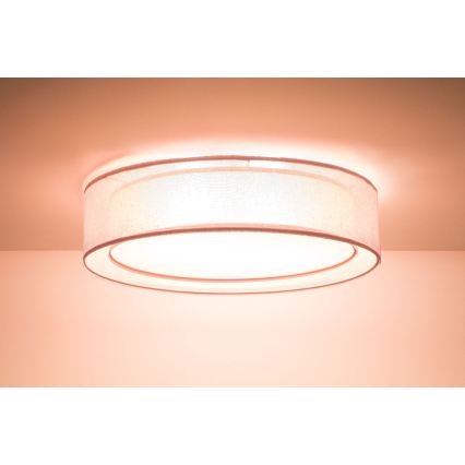Taklampa PURO 2xE27/40W/230V, Ø 60 cm, rosa