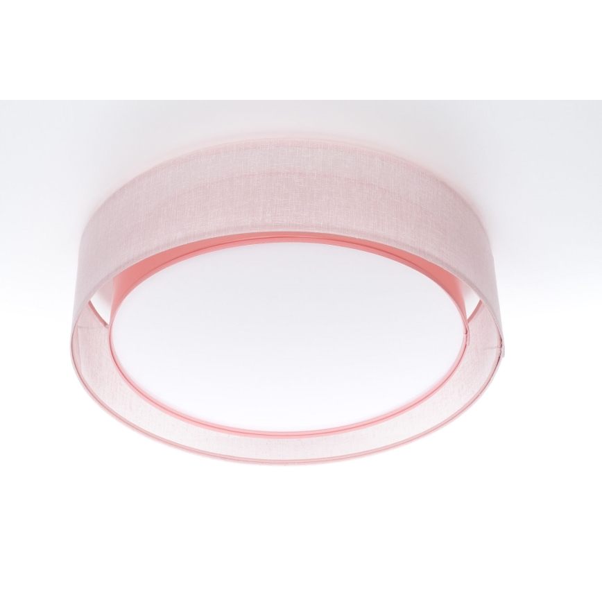 Taklampa PURO 2xE27/40W/230V, Ø 60 cm, rosa