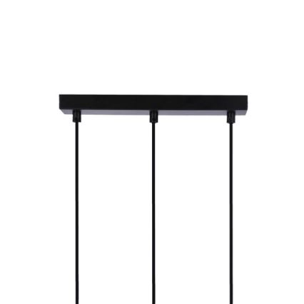 Taklampa på kabel RENO 3xE27/40W/230V svart/brun