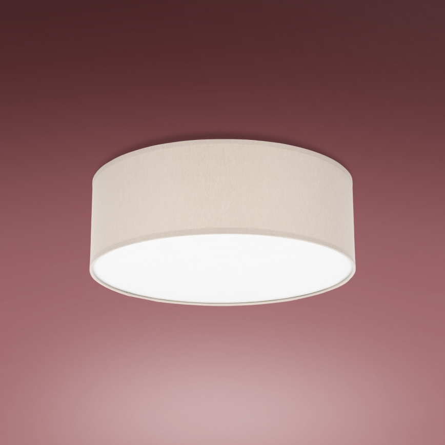 Taklampa  RONDO 4xE27/15W/230V d. 45 cm beige