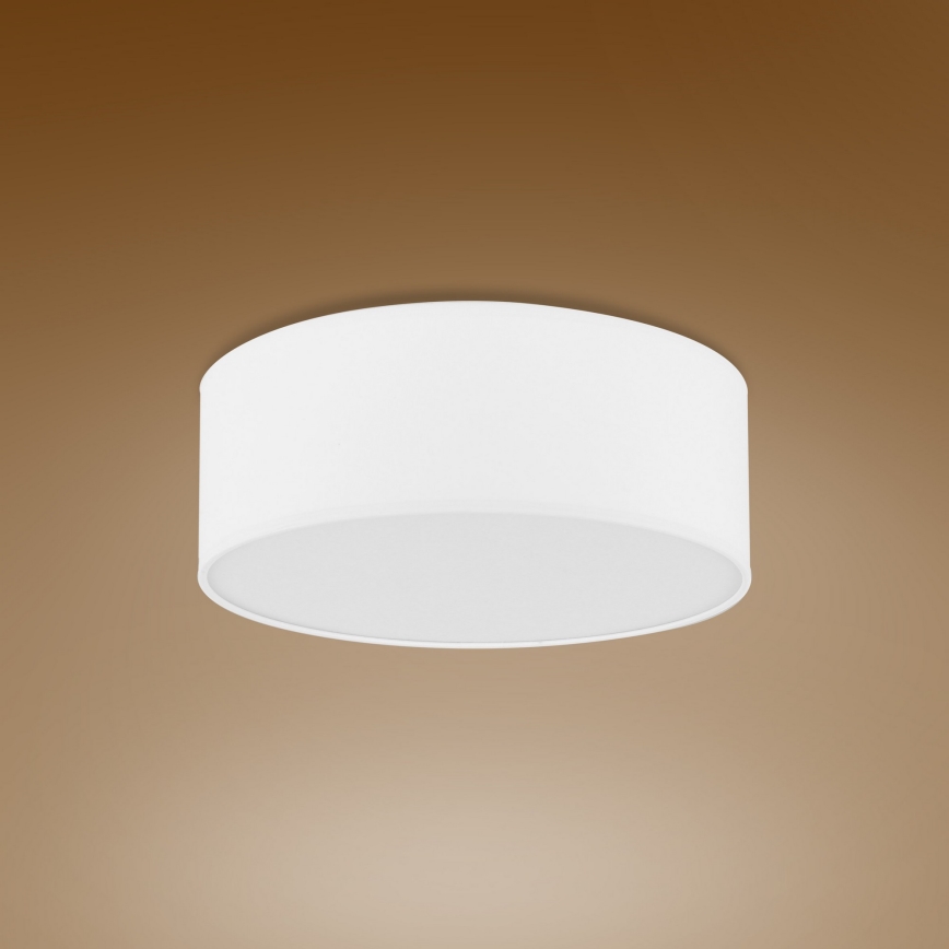 Taklampa  RONDO 4xE27/15W/230V d. 45 cm vit