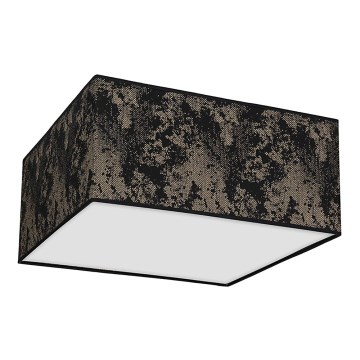 Taklampa  SATINO 2xE27/60W/230V svart /gold