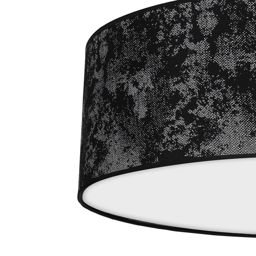 Taklampa  SATINO 3xE27/60W/230V svart /grå