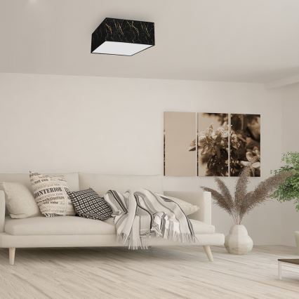 Taklampa  SENSO 2xE27/60W/230V svart