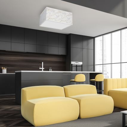 Taklampa  SENSO 3xE27/60W/230V vit 