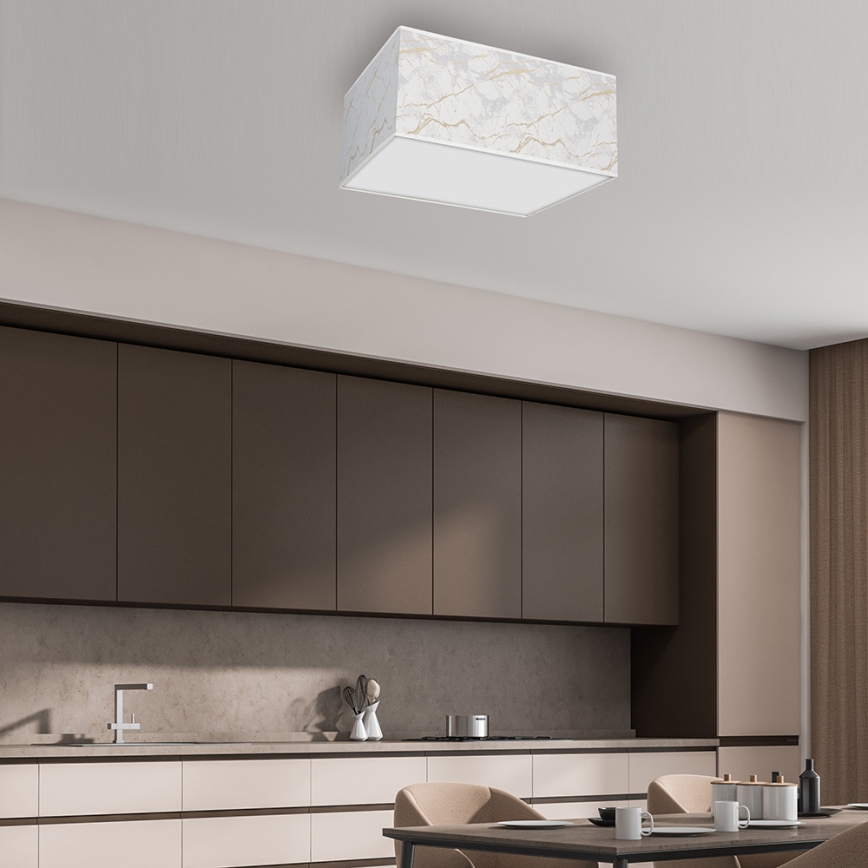 Taklampa  SENSO 3xE27/60W/230V vit 