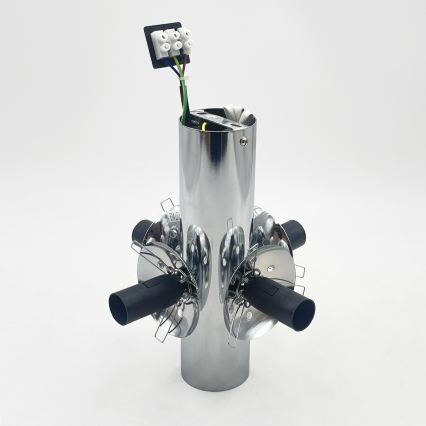 Taklampa SFERIO 4xE14/5W/230V polerad krom/klart glas