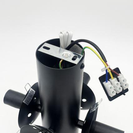 Taklampa SFERIO 4xE14/5W/230V svart/rökfärgad