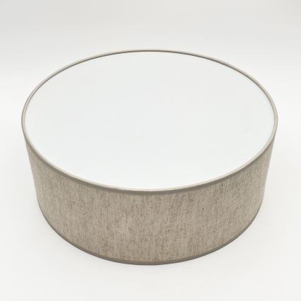 Taklampa SIRJA 1xE27/15W/230V Ø 35 cm beige