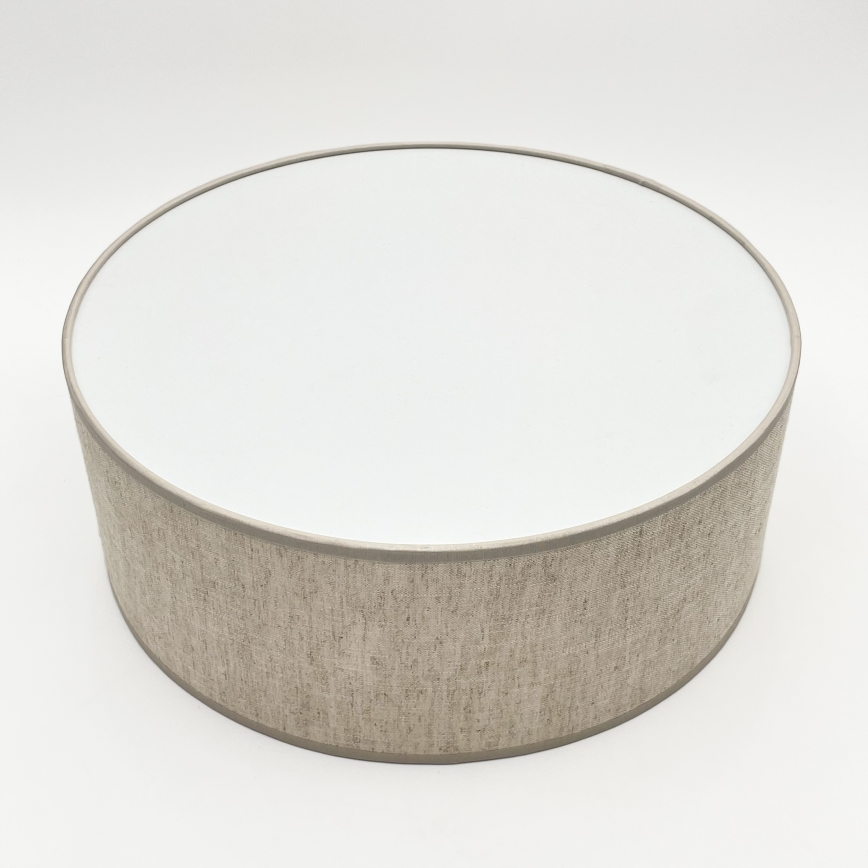 Taklampa SIRJA 1xE27/15W/230V Ø 35 cm beige