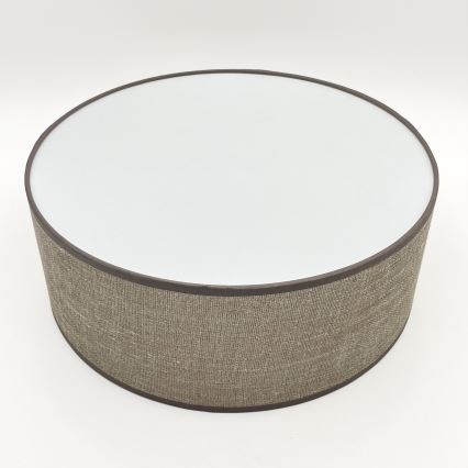 Taklampa SIRJA 1xE27/15W/230V Ø 35 cm brun