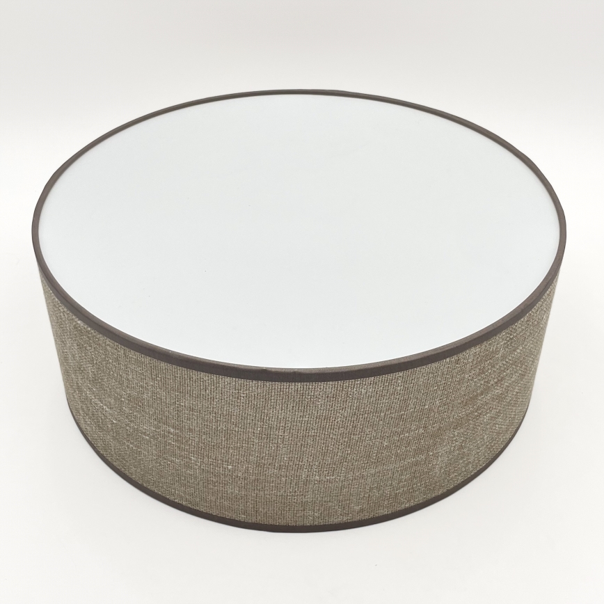 Taklampa SIRJA 1xE27/15W/230V Ø 35 cm brun