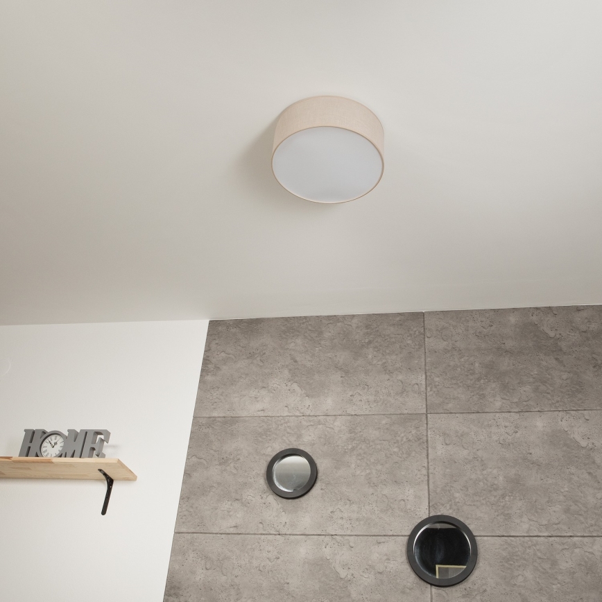 Taklampa SIRJA 1xE27/60W/230V diameter 35 cm beige