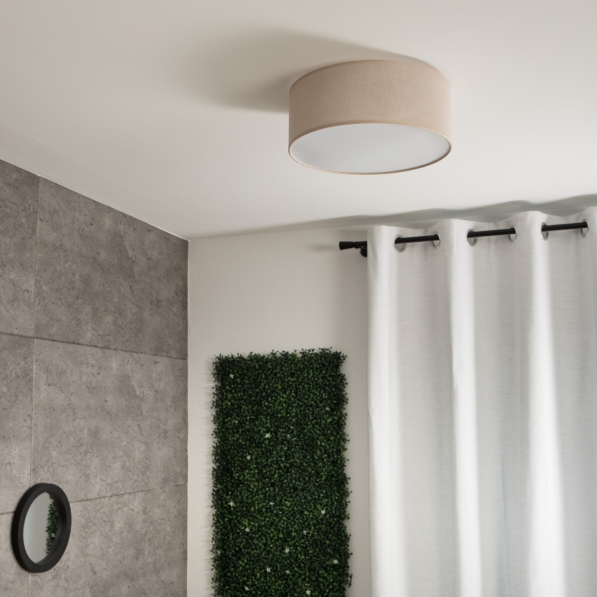 Taklampa SIRJA 1xE27/60W/230V diameter 35 cm beige