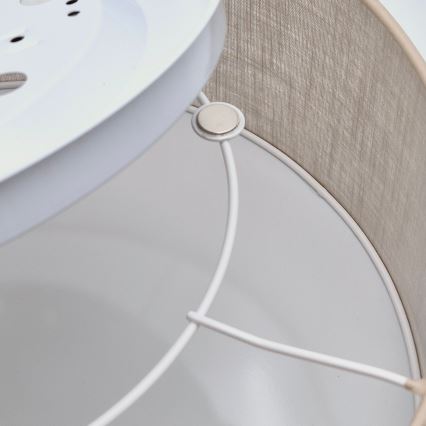 Taklampa SIRJA 1xE27/60W/230V diameter 35 cm beige