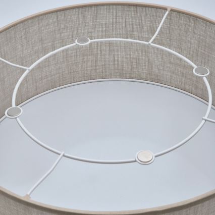 Taklampa SIRJA 1xE27/60W/230V diameter 35 cm beige