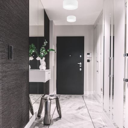 Taklampa SIRJA 1xE27/60W/230V diameter 35 cm vit