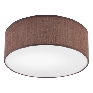 Taklampa SIRJA 1xE27/60W/230V Ø 35 cm brun