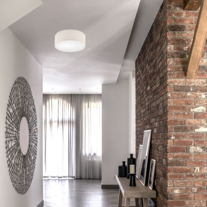 Taklampa SIRJA 1xE27/60W/230V Ø 35 cm krämvit