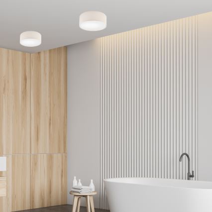 Taklampa SIRJA 1xE27/60W/230V Ø 35 cm krämvit