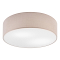 Taklampa SIRJA 2xE27/15W/230V Ø 45 cm beige